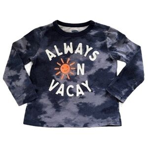 OLD Navy casual blue watercolor graphic design shirt/pullover long sleeves Boy3T